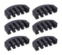 Ujjdwiurgh 6X Rubber Mute 4/4 Violin Fiddle Slight Practice Black