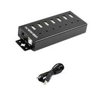 Ujjdwiurgh 7-CH USB HUB Industrial Grade USB 2.0 Port Expansion Adapter for Win11/10/8 Linux