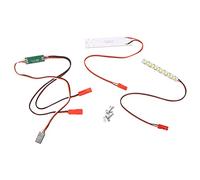 Ujjdwiurgh 70mm 58mm Waterproof Front Rear Bumper Led Light Bar Upgrade Accessories for 1/10 RC Car