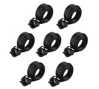 Ujjdwiurgh 7Pcs Fishing Rod Cover,Casting/Fishing Rod Socks Braided Mesh Rod Sleeve Cover Protector Pole Gloves