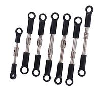 Ujjdwiurgh 7Pcs Front Rear Tie Rod Linkage Servo Link Rod Set for 144001 144010 124016 124017 124019 RC Car Spare Parts