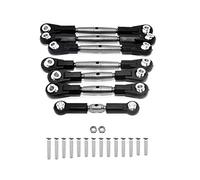 Ujjdwiurgh 7Pcs Steel Steering Link Rod Linkage Servo Rod Set for TT-02B TT02B 1/10 RC Car Upgrade Parts Accessories