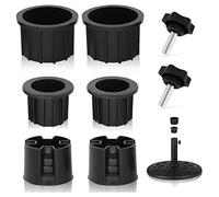 Ujjdwiurgh 8 Pcs Umbrella Base Stand Hole Ring Plug Cover and Cap Patio Umbrella Stand Replacement Parts Stand Base Stabilizer