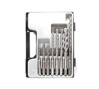 Ujjdwiurgh 8-Piece Set of Masonry Drill Bit Impact Drill Bit Combination Two Pits and Two Grooves Alloy Concrete Wall Opening Easy Install Easy to Use