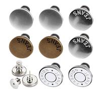 Ujjdwiurgh 8 Sets of Button Pin Jeans, Seamless Fit, Detachable Pants Button Pins, Instant Jeans Buttons