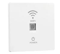 Ujjdwiurgh 86-Type In-Wall WiFi 6 Router Panel 1000Mbps AP 110V-220V for Whole Home Mesh Network Coverage