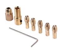 Ujjdwiurgh 8Pcs 0.5-3mm Small Electric Drill Bit Collet Mini Twist Chuck Tool Kit