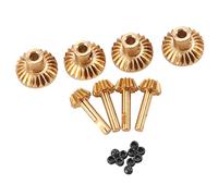 Ujjdwiurgh 8Pcs Brass Front & Rear Axle Gear Drive Shaft Gear Upgrade Accessories for C14 C24 B24 B36 MN D90 D99 MN99S Parts