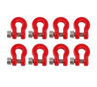 Ujjdwiurgh 8Pcs Metal Bumper Trailer Hook Tow Shackle Rescue Hook for 1/24 RC Crawler Car SCX24 Upgrade Parts Accessories