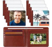 Ujjdwiurgh 8PCS Sublimation Wallet Blank Heat Transfer Sublimation Bank Card Holder Compact Wallet for Christmas Father's Day Office