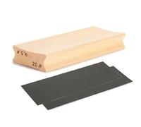 Ujjdwiurgh 9.5 &20 Dual-Purpose Guitar Fretboard Radius Sanding Block, Fret Fretboard Leveling Sanding Block + Sanding Paper