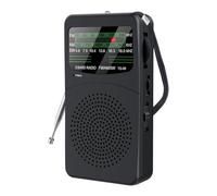 Ujjdwiurgh -99 Portable Full Band Radio Mini FM AM SW Radio Receiver with High Power Speaker Support LED Light Wired Headset