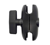 Ujjdwiurgh 9CM Length Aluminium Alloy Double Socket Arm for RAM with 1.5 Inch Ball Base Mount Motorcycle Camera Extension Arm