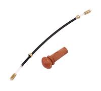 Ujjdwiurgh A Natural Jujube wood 4/4 violin Parts accessories Set of Fine-Tuning, Chinrest Chin Rest, Strings, Tail Nail, Tail Rope, Screw, Drawplates, Knob