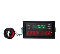 Ujjdwiurgh Active Power Factor Correction 100A AC Electric Display KWH Meter Voltage Current Voltmeter Ammeter Panel Energy Wattmeter Reset AC200-450V