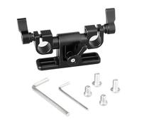Ujjdwiurgh Adjustable 15mm Dual Rod Clamp with 360 Swivel Rod Adapter for Rod Support System Camera Rig Fotografia Accessories