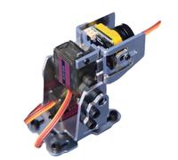 Ujjdwiurgh Adjustable FPV PTZ Stand Aluminum Alloy for Aircraft Model Camera Robotic Accessory with Servo