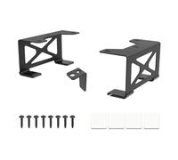 Ujjdwiurgh Adjustable Secure Rack Gaming Console Organizers Under Desk Desktop PC Bracket Storage Holder for Game Systems
