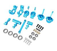 Ujjdwiurgh Aluminum Alloy Steering Knuckle Hub Carrier Servo Saver Upgrade Parts for RC 1/10 Volcano EPX Blue