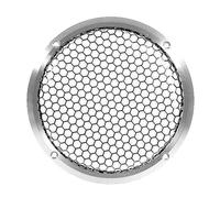 Ujjdwiurgh Aluminum Car Tweeter Speaker Grill Cover Full Metal Mesh Grille for Audio Enhancement 6.5inch Silver