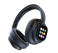 Ujjdwiurgh -ANC930 Plus Active Noise Cancelling Headphones Hybrid Wireless Design Featuring Multi Magnetic Touch Control LED Screen