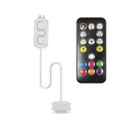 Ujjdwiurgh ARGB Controller 5V 3pin to Power Supply RGB Controller 3PIN Hub for Computer CPU Case Fan LED Light Radiator White