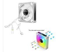 Ujjdwiurgh ARGB Dragon Mirror Computer Chassis Cooling Fan 12Cm Magical Color Mute PWM Temperature Control Speed Regulation Fan,C