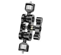 Ujjdwiurgh Articulating Magic Arm with Dual Ball Head for Tripod Phone Clip 1/4inch Screw for LED Light LCD Monitor Microphone