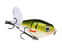 Ujjdwiurgh Artificial Hard Bait with Propeller Fishing Lure Topwater Whopper Popper 12/16g Floating Wobbler Pike 12g B