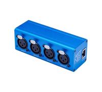 Ujjdwiurgh ArtNet MINI 4-Universe 2048 DMX512 Ethernet Lighting Controller Interface with MA2 Disco Interface Blue