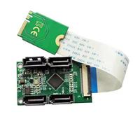 Ujjdwiurgh ASM1064 M.2 WiFi to 4 3.0 Adapter M.2 WiF Extension Cables Connector ASM1064 Adapter Extension Cables