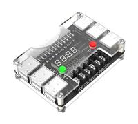 Ujjdwiurgh ATX Power Supply Breakout Board with Acrylic Case 3.3V, 5V, 12V, 12V Output Voltage and 12 Ports USB, 3A Maximum Output