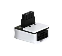 Ujjdwiurgh ATX3.0 90 Degree Power Connector 12VHRWR 12+4 Pin Computer Graphics Card GPU Adapter Reverse RVS for 4090 4080 White