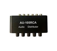 Ujjdwiurgh AU-105RCA Audio Distributor Stereo Audio Mixer 1 Input 5 Output Multi-Channel Audio Distributor for Volume Controls