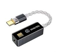 Ujjdwiurgh Audio Adapter 3.5mm Headphone Amplifier Portable Professional Amplifier Dark Grey