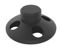 Ujjdwiurgh Audio LP Vinyl Record Turntable Stabilizer Metal Construction Reduces Background Noise Weighted Clamp Pad for Record Players Black