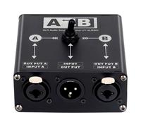 Ujjdwiurgh Audio Source Switcher Manual Passive 2 in 1 Out/1 in 2 Out XLR Balanced for Microphone Sound Card Mixer