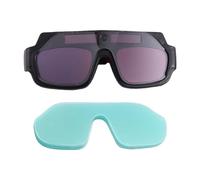 Ujjdwiurgh Auto Darkening Welding Goggles Anti-Scratch Large View Welder Glasses for Plasma Cut with 10 Pcs Lenses