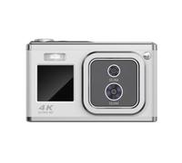 Ujjdwiurgh Auto Focus Digital Camera 2.88 Inch 4K 50MP Optical Zoom Video Camera Photography Camera Gifts for Students-White Easy Install Easy to Use