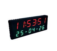 Ujjdwiurgh Auto Timing Calibration 2.3 Inch LED Clock GPS Satellite Synchronization Alarm Clock USB Type-C 5V Adjustable Brightness