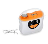 Ujjdwiurgh Automatic Electric Nail Clippers Fingernail Toe Scissors Manicure Trimmer with Light Pedicure Polishing Nails Cutter Orange