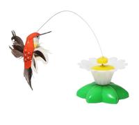 Ujjdwiurgh B-Pet Toy Rotating Electric Flying Colorful Interactive Intelligence Training Rotating Funny Toys Easy Install