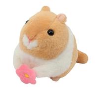 Ujjdwiurgh B Wind-Up Plush Toys,Clockwork Hamster,Wagging Tail Rotating Interactive Toys Stuffed Plush Toy Easy to Use