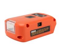 Ujjdwiurgh Battery Adapter for 20V Lithium Battery USB Charger, LED Work Light with Dual USB Charger and 12V Port