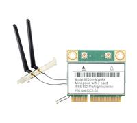Ujjdwiurgh BE200HMW WiFi 7 Mini PCI-E Card 8774Mbps 2.4G/5G/6Ghz WiFi Card BE200 for Bluetooth 5.4 802.11BE Wireless Network Adapter