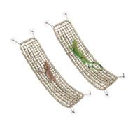 Ujjdwiurgh Bearded Dragon Reptile Climbing Toy Seagrass Fiber Hammock Lizard for Amphibian Habitat Accessories 2 Pack