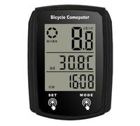 Ujjdwiurgh Bicycle Computer Bike Computer Waterproof Speedometer Odometer Cycling Stopwatch Bicycle Replacement Black
