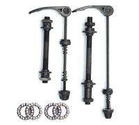 Ujjdwiurgh Bicycle Front and Rear Hollow Axle Quick Release Rod Front Axle Rear Axle Bead Rack Wheel Modification Accessories