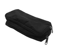 Ujjdwiurgh Big Capacity Pencil Case Oxford Storage Pouch Marker Pen Case Simple Stationery Bag School Office Organizer Black