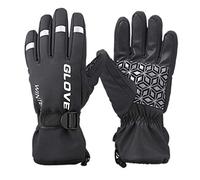 Ujjdwiurgh Bike Glove Contact Screen Thickened Reflective Gloves Running Cycling Gloves Sports Winter Gloves for Men Women XL